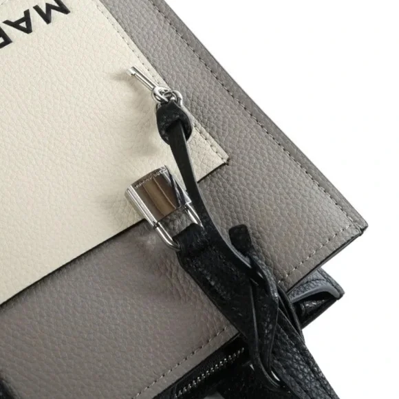 Marc Jacobs Taupe, Cream & Black Leather Tote - Picture 3 of 10